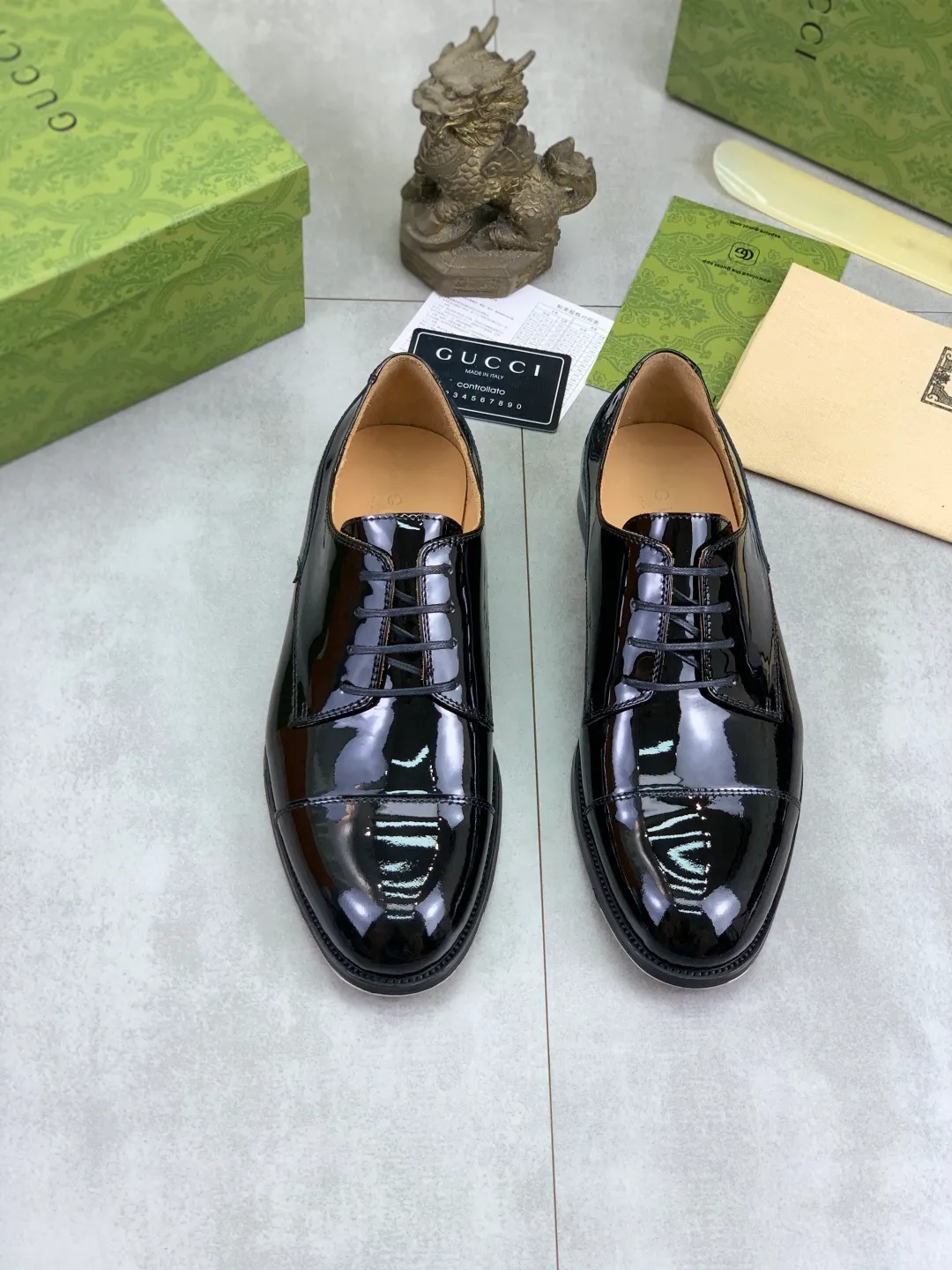 Men's men's shoes 💰P640 [New style] Water dyed cowhide 💰💎💎💎 [Gucci] GUCCI high-end men's formal business leather shoes, original order 1:1! Original imported high-end open-edge beaded calfskin, original metal buckle, imported first-layer cowhide lining for feet. Original high-end outsole, men's shoe size: 39-44 (45 customized) 2️⃣ colors available